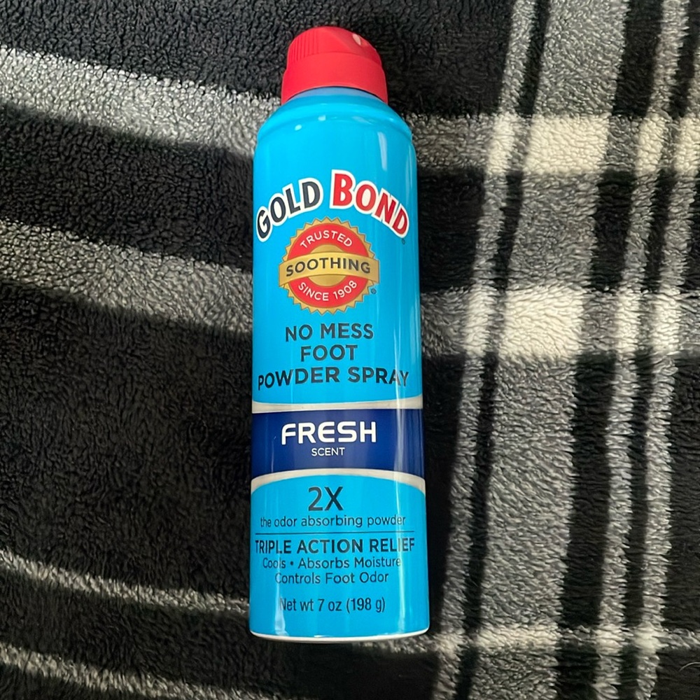 Gold bond foot powder spray fresh scent triple action relief
